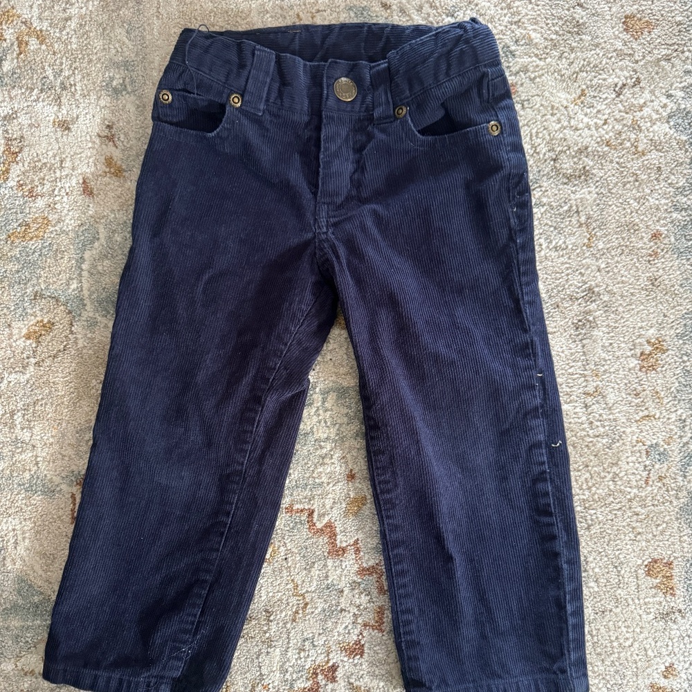 Janie & Jack Corduroy Navy Pants (size 2)